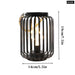 Metal Cage Cordless Candle Holder Lantern for Outdoors