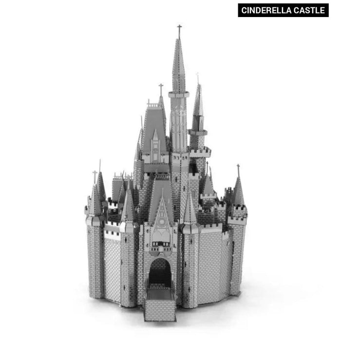 3d Metal Cinderella Castle Puzzle Diy Model Building Kit Toy