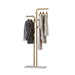 Metal Coat Rack Marble Base Hooks Clothes Coats Bag Tree
