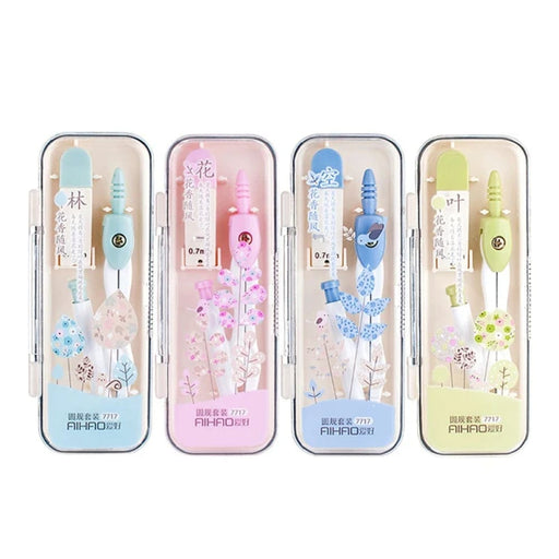 Metal Compass Set with 0.7mm Lead Refill Geometry Tools