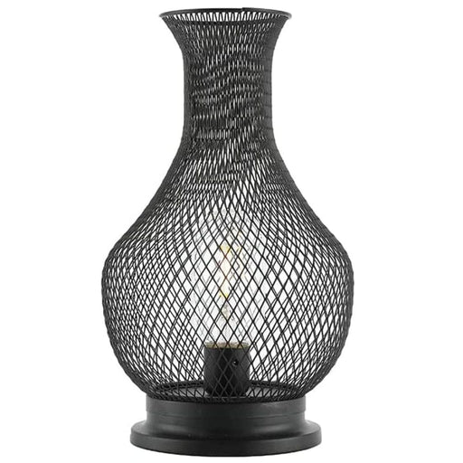 Metal Cordless Battery Operated Vase Shape Decorative Lamp