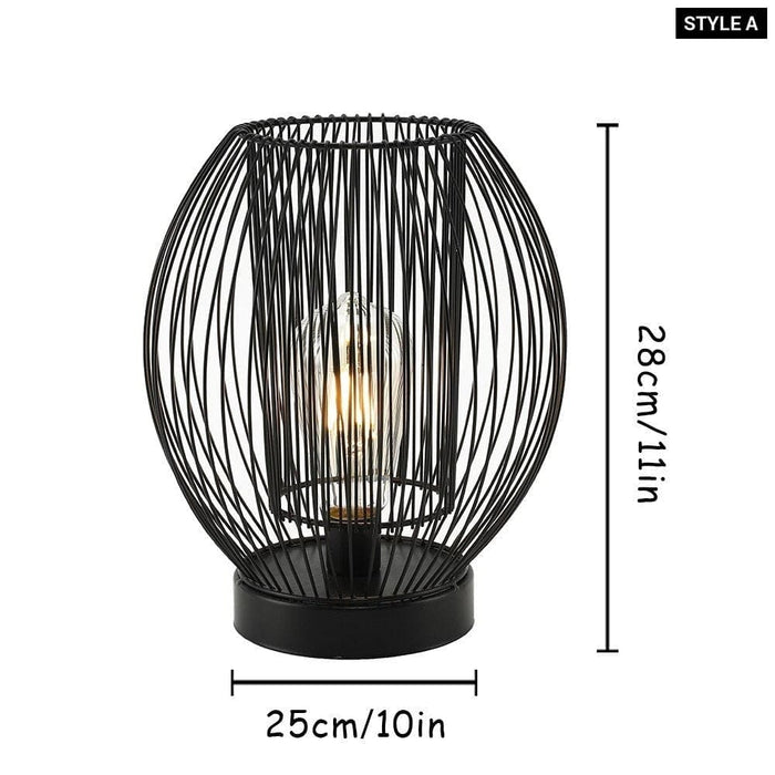 Metal Cordless Battery Powered Hanging Lamp With 1m Usb