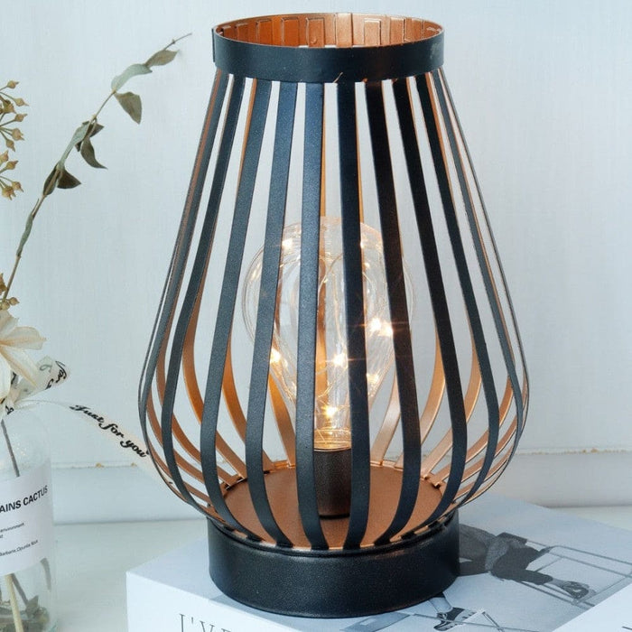 Metal Cordless Battery Powered Led Table Lamp for Home Decor