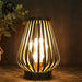 Metal Cordless Battery Powered Led Table Lamp for Home Decor