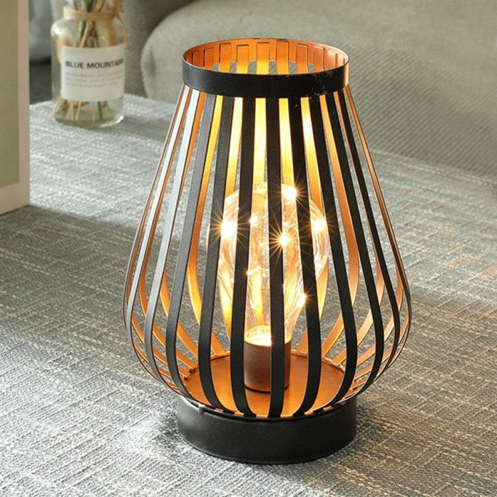 Metal Cordless Battery Powered Led Table Lamp for Home Decor