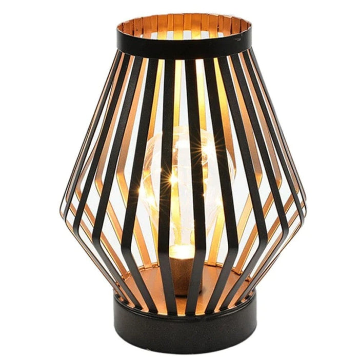Metal Cordless Battery Powered Led Table Lamp for Home Decor