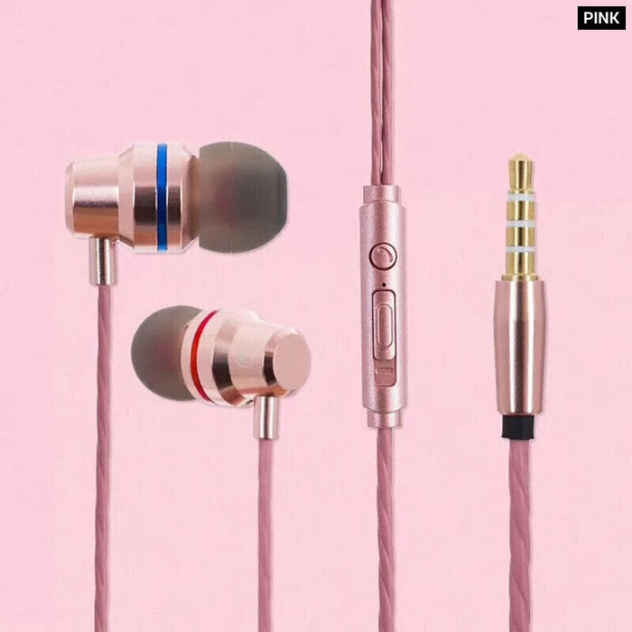 Metal in Ear Earphone for Jbl Oneplus Phones