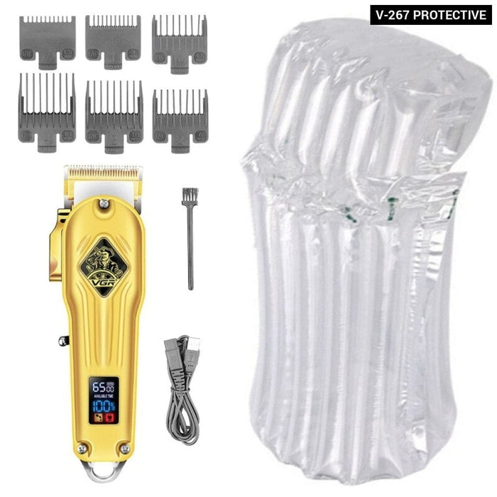 Metal Electric Rechargeable Hair Clipper For Men
