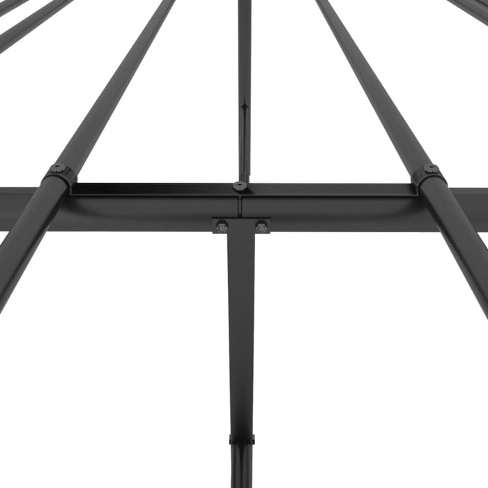 Metal Bed Frame Black 183x203 Cm King Tpbnpb