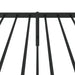 Metal Bed Frame with Headboard Black 107x203 Cm Tpbnlb
