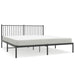 Metal Bed Frame with Headboard Black 183x203 Cm King Tpbnln
