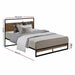 Metal Bed Frame King Single Size Mattress Base Platform