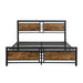 Metal Bed Frame Queen Size Mattress Base Platform Wooden