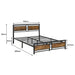 Metal Bed Frame Queen Size Mattress Base Platform Wooden