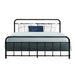 Metal Bed Frame Queen Size Platform Foundation Mattress