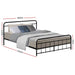 Metal Bed Frame Queen Size Platform Foundation Mattress