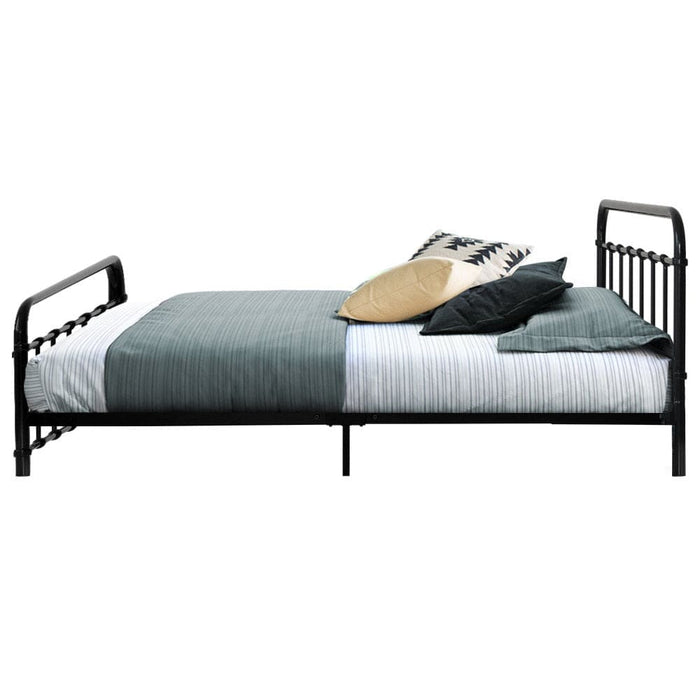 Metal Bed Frame Queen Size Platform Foundation Mattress