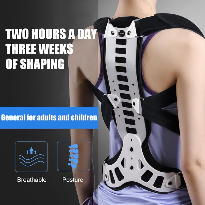 Metal Full Back Brace Posture Corrector Straightener
