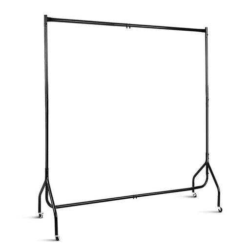 Goslash Picks 6ft Metal Garment Display Rail - Black