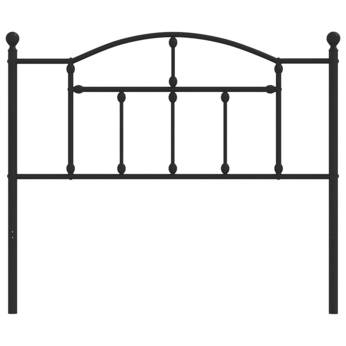 Metal Headboard Black 107 Cm Tptalk