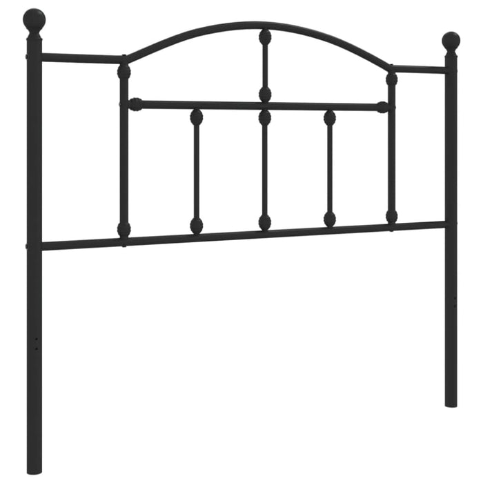 Metal Headboard Black 107 Cm Tptalk