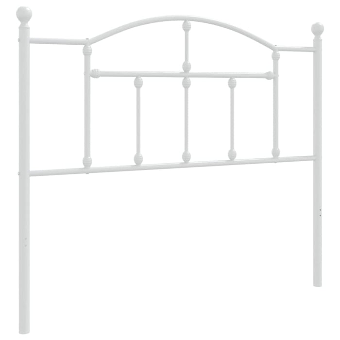 Metal Headboard White 107 Cm Tptpon
