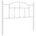 Metal Headboard White 107 Cm Tptpon