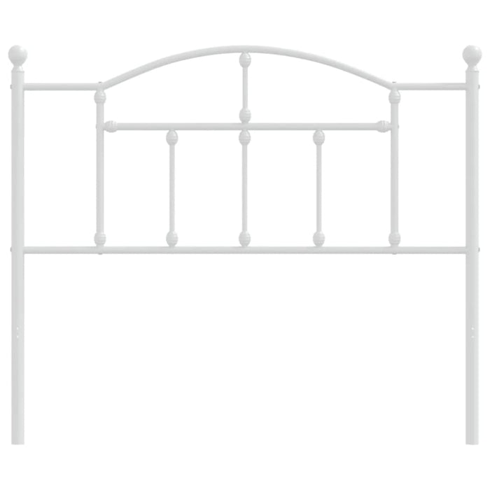 Metal Headboard White 107 Cm Tptpon