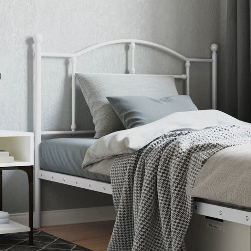 Metal Headboard White 107 Cm Tptpon