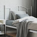 Metal Headboard White 107 Cm Tptpon