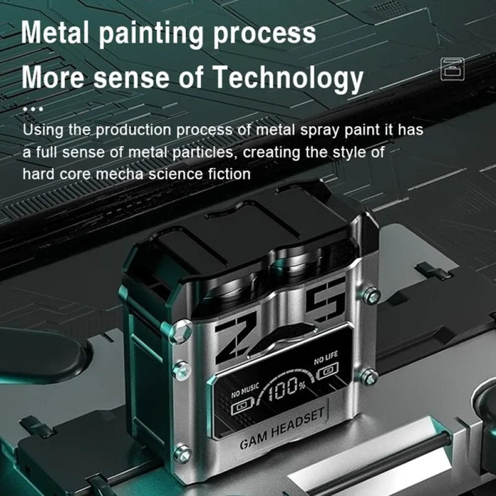 Metal Magnetic Bluetooth 5.2 Earbuds with Digital Display