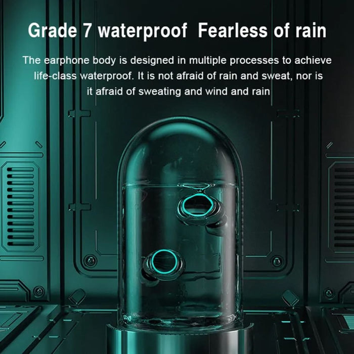 Metal Magnetic Bluetooth 5.2 Earbuds with Digital Display