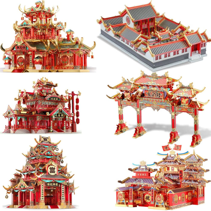 3d Metal Puzzle for Adult Chinese Style Building Kits Diy