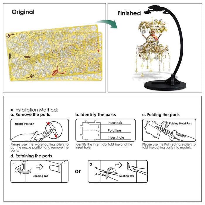 3d Metal Puzzle Different Season Lantern Model Kits