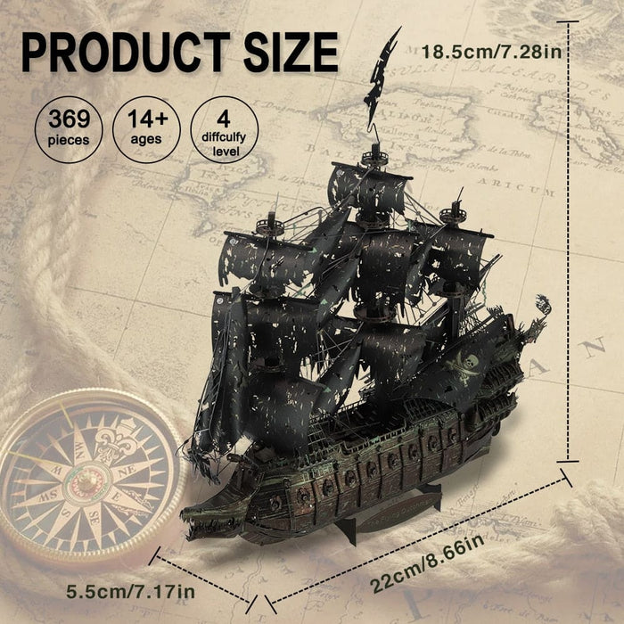 3d Metal Puzzle The Flying Dutchman Model Building Kits