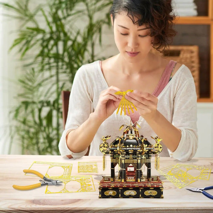 3d Metal Puzzle Japan Takamikura Throne Jigsaw Diy Kits