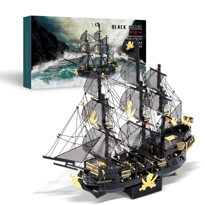 3d Metal Puzzle Model Building Kits Black Pearl Diy