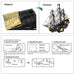 3d Metal Puzzle Model Building Kits Black Pearl Diy
