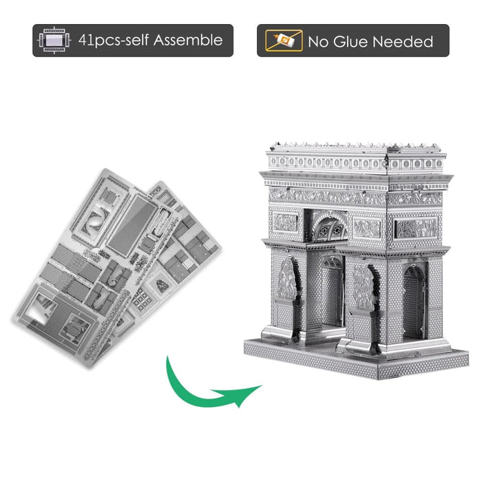 3d Metal Puzzle Model Building Kits - arc De Triom Diy
