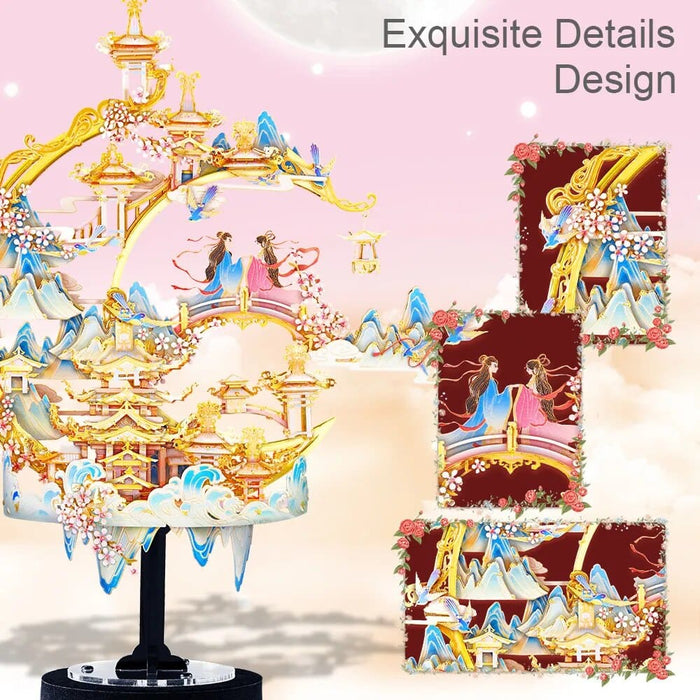 3d Metal Puzzle The Moon Rose Assembly Model Kits Diy Set