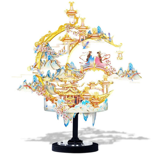 3d Metal Puzzle The Moon Rose Assembly Model Kits Diy Set