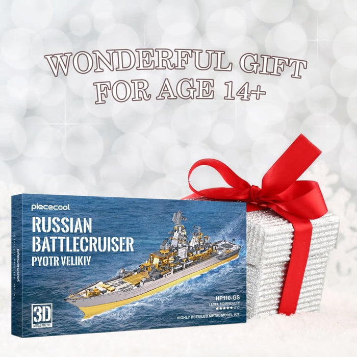 3d Metal Puzzle -russian Battlecruiser Pyotr Diy Jigsaw Toy
