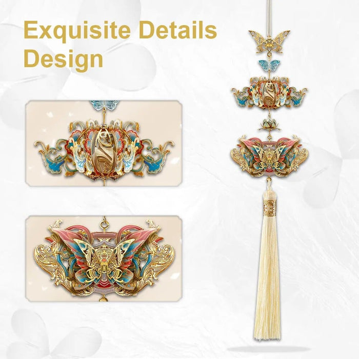 3d Metal Puzzle Vintage Tassels Pendant Harebell Model