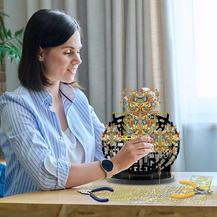 3d Metal Puzzles Birds Paying Homage To The Phoenix Model