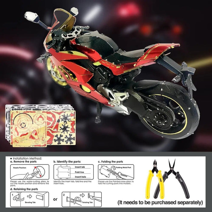 3d Metal Puzzles Gifts Motorcycle Iii Assembly Model Kits