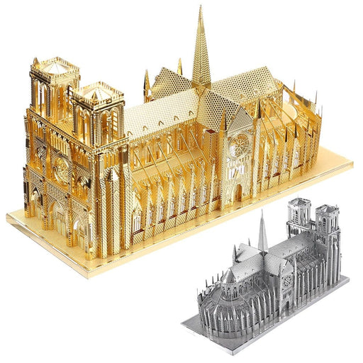 3d Metal Puzzles Notre Dame Cathedral Paris Model Building