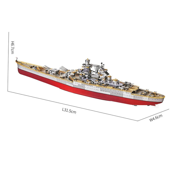 3d Metal Puzzles For Teens Diy Battleship Model Kit Jigsaw