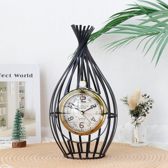 Metal Vitange Clock For Living Room Bedroom Office
