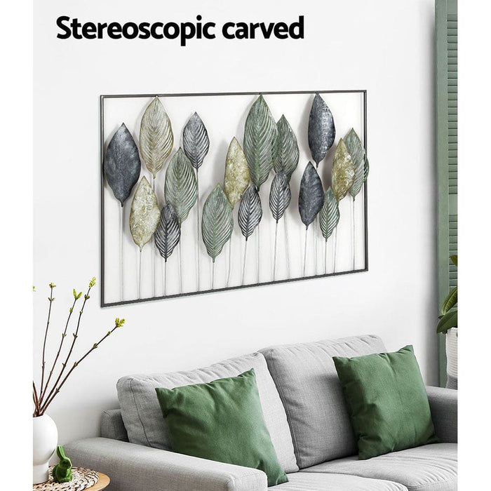Metal Wall Art Hanging Sculpture Home Decor Leaf Tree