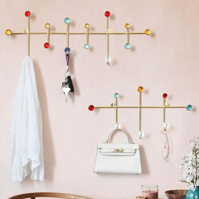 Metal Wall Hooks for Key Holder Coat Hat Bag or Towel